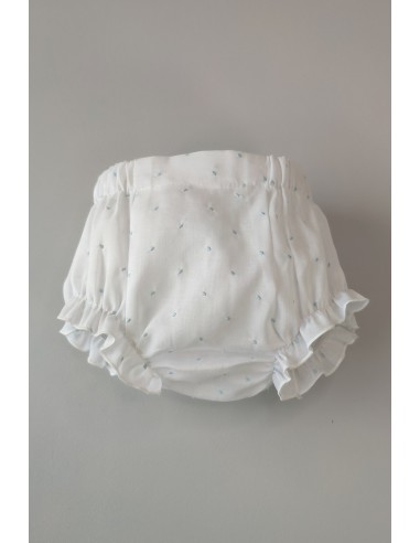 CONJUNTO JERSEY MANGA LARGA Y BRAGUITA TELA BODOQUES, CELESTE. VERANO 21