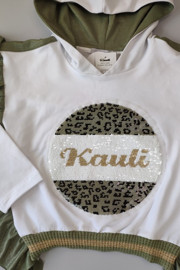 SUDADERA NIÑA SAFARI. VERANO 21