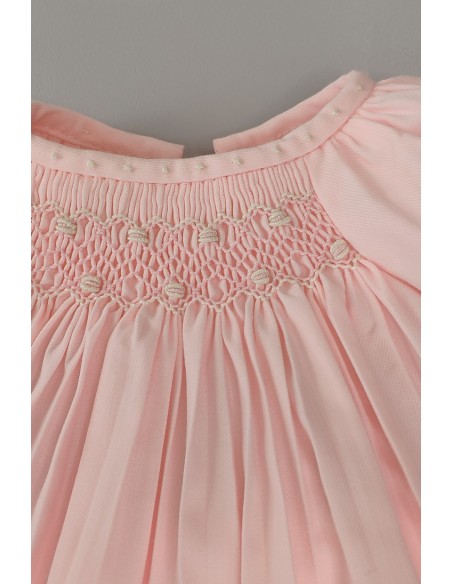 JESUSITO PUNTO SMOCK ROSA-CRUDO,NUDITOS. INVIERNO, VIELLA.