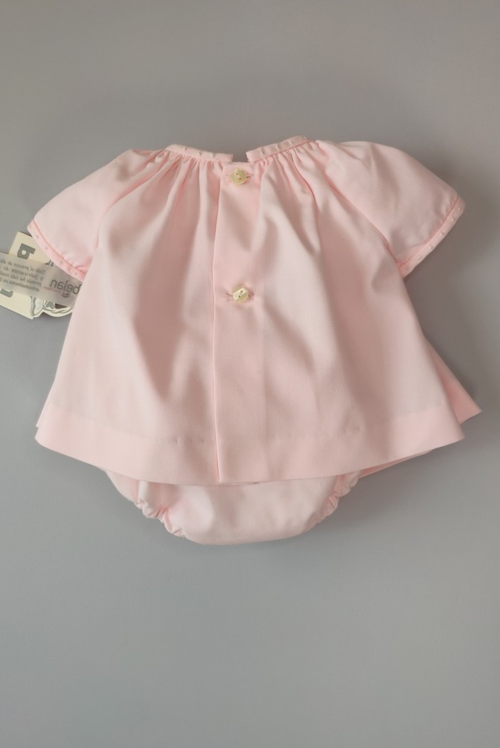 JESUSITO PUNTO SMOCK ROSA-CRUDO,NUDITOS. INVIERNO, VIELLA.
