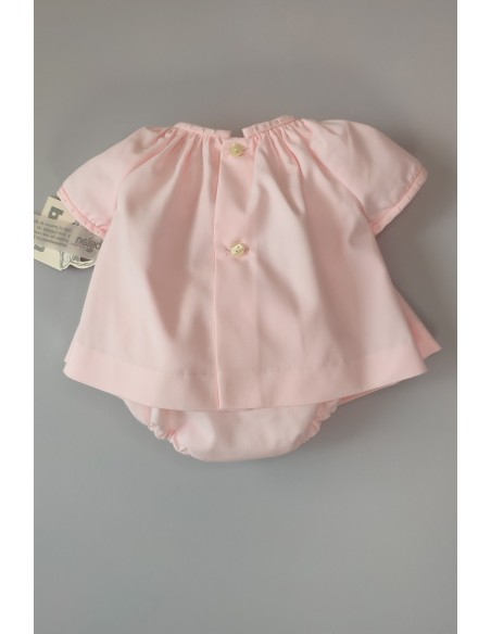 JESUSITO PUNTO SMOCK ROSA-CRUDO,NUDITOS. INVIERNO, VIELLA.