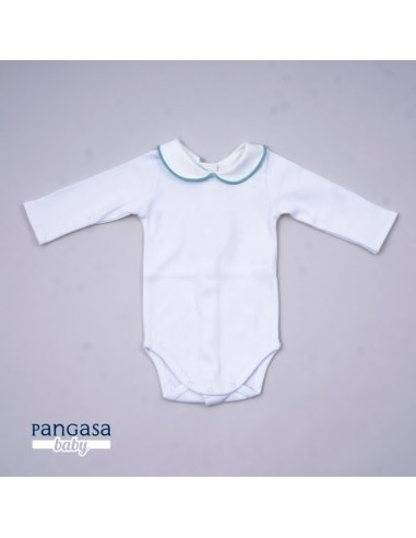 BODY CUELLO BEBÉ DE PANGASA BABY, VERDE ESMERALDA. INVIERNO 21.