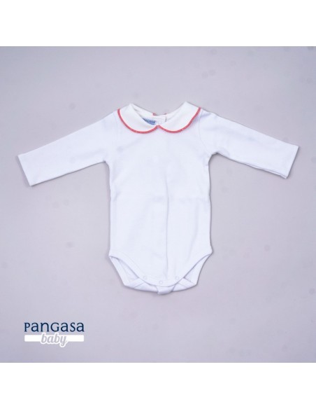 BODY CUELLO BEBÉ DE PANGASA BABY, CORAL. INVIERNO 21.