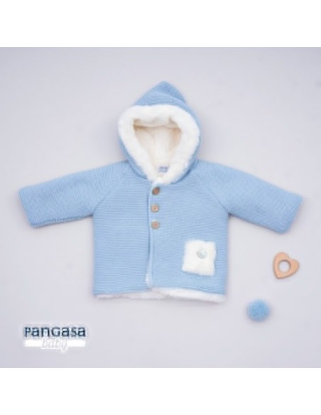TRENKA SWEET HEART RECTO DE PANGASA BABY, CELESTE EMPOLVADO. INVIERNO 21.