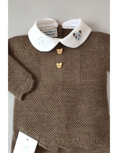 CONJUNTO NIÑO JUBÓN Y POLAINA TIRANTES,CASTOR/CELESTE NUDE.INVIERNO 21.