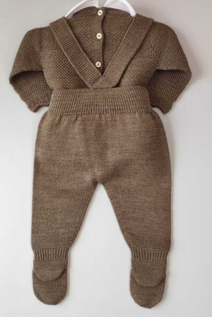 CONJUNTO NIÑA JUBÓN Y POLAINA TIRANTES,CASTOR/ROSA NUDE.INVIERNO 21.