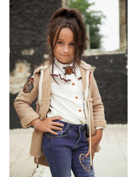 PANTALÓN VAQUERO MARINO, PREPPY. INVIERNO 21.