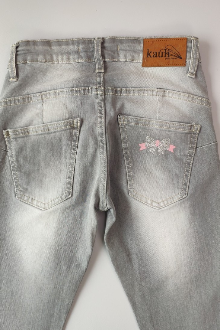 PANTALÓN NIÑA VAQUERO GRIS, ALEGRÍA. INVIERNO 21.