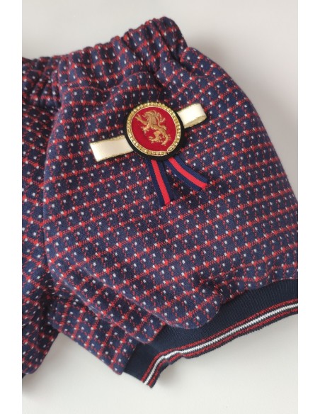 SHORT NIÑA MARINO, PREPPY. INVIERNO 21.