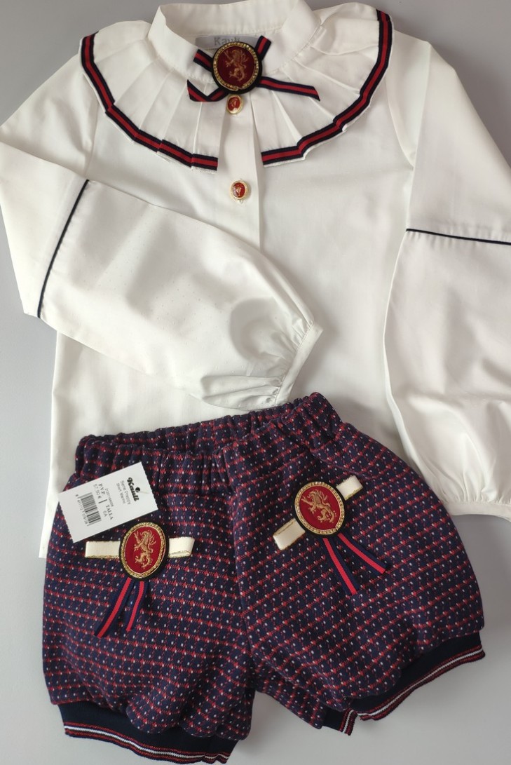 SHORT NIÑA MARINO, PREPPY. INVIERNO 21.