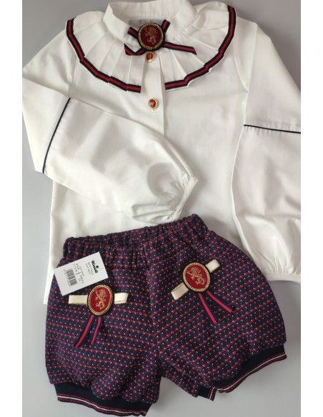 SHORT NIÑA MARINO, PREPPY. INVIERNO 21.