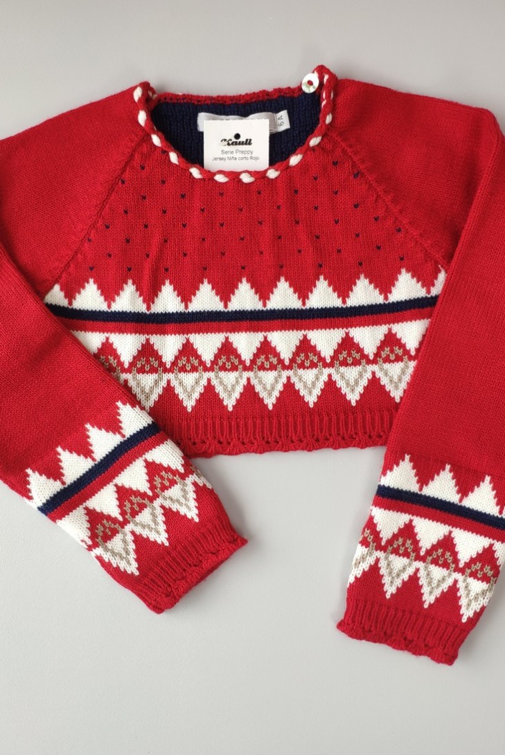 JERSEY NIÑA CORTO, PREPPY. INVIERNO 21.