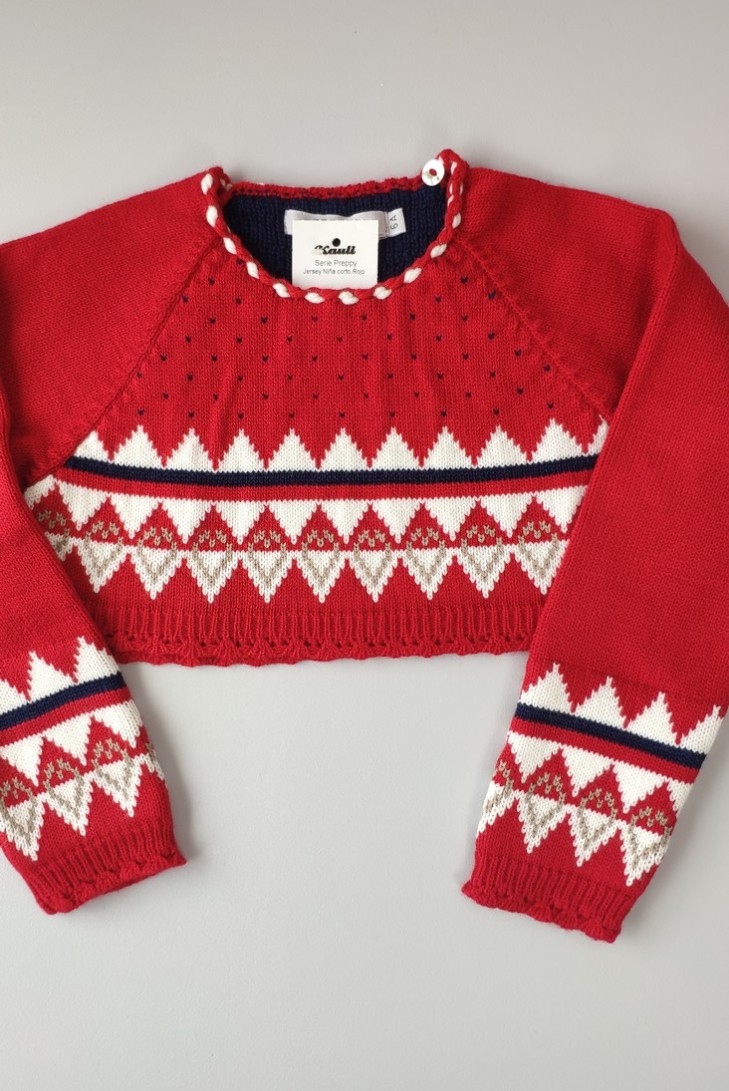 JERSEY NIÑA CORTO, PREPPY. INVIERNO 21.