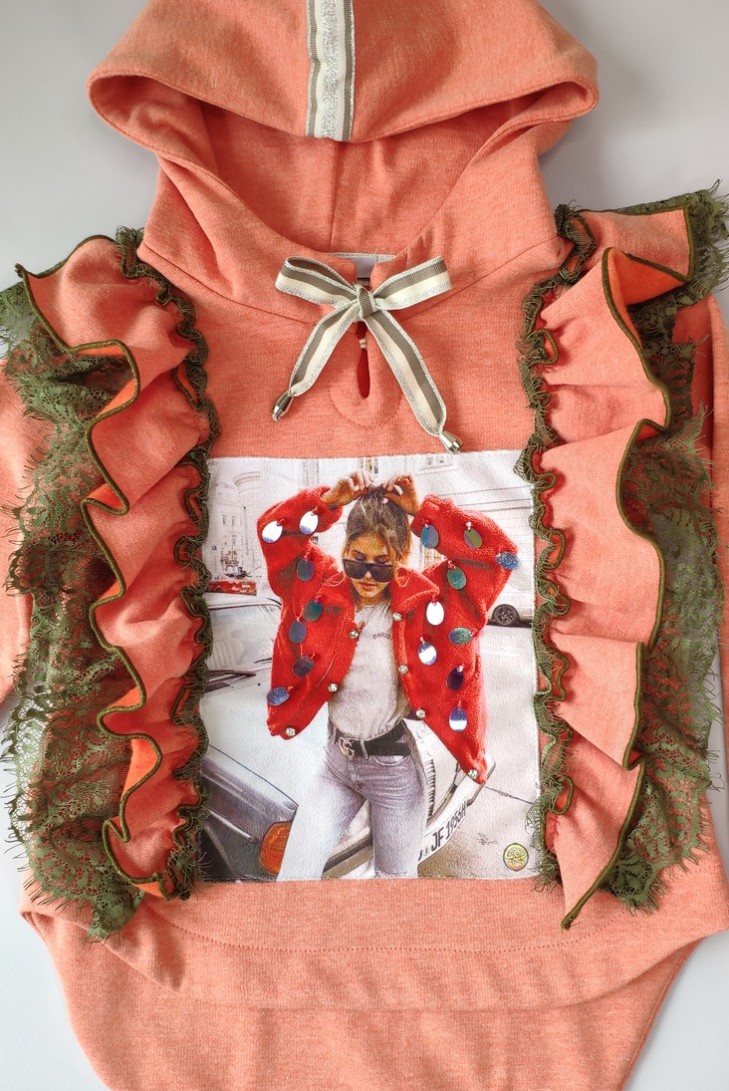 SUDADERA CORAL, AMAZONA. INVIERNO 21.