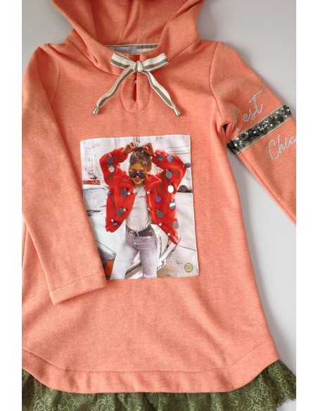 VESTIDO CORAL, AMAZONA. INVIERNO 21.