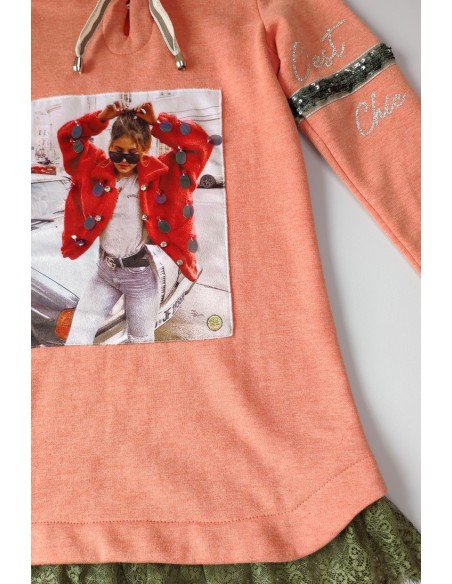 VESTIDO CORAL, AMAZONA. INVIERNO 21.