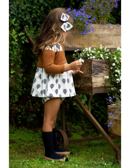 CHAQUETA GLOBOS.KIDS CHOCOLATE. INVIERNO 21.