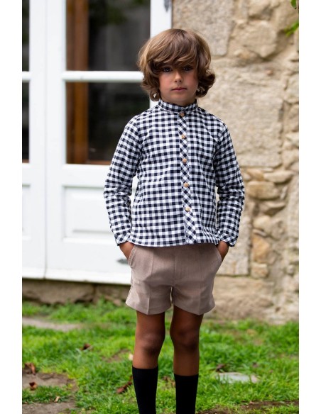 SHORT NIÑO MICROPANA CAMEL, KOALAS.KIDS CHOCOLATE.INVIERNO 21.