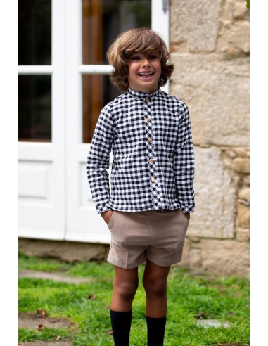 SHORT NIÑO MICROPANA CAMEL, KOALAS.KIDS CHOCOLATE.INVIERNO 21.