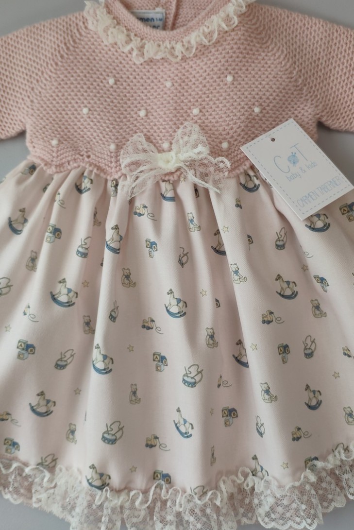 VESTIDO FALDÓN TOYS, ROSA NUDE. INVIERNO 21.