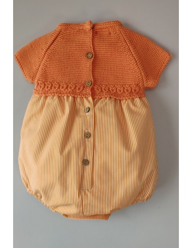 PELELE NIÑO "PARIS" DE PANGASA BABY, NARANJA. VERANO 22.