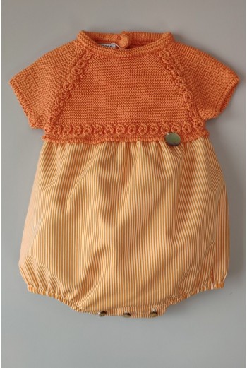 PELELE NIÑO "PARIS" DE PANGASA BABY, NARANJA. VERANO 22. 2