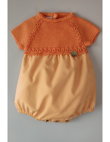 PELELE NIÑO "PARIS" DE PANGASA BABY, NARANJA. VERANO 22.