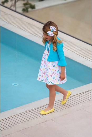 CHAQUETA BOLERO, PECES. KIDS CHOCOLATE.VERANO 22. 2