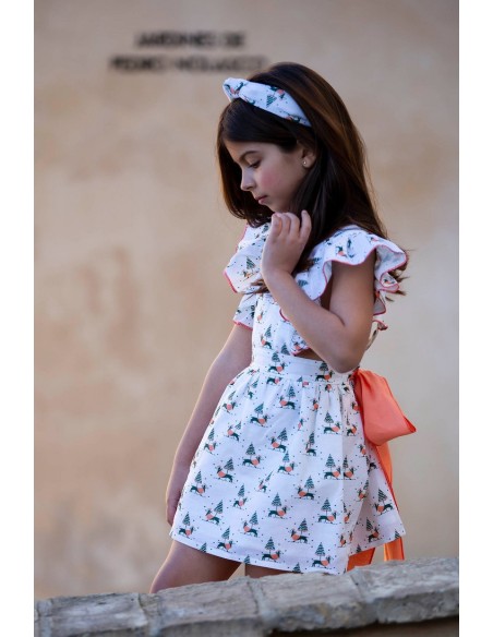 VESTIDO PICHI TECKEL. KIDS CHOCOLATE.VERANO 22.