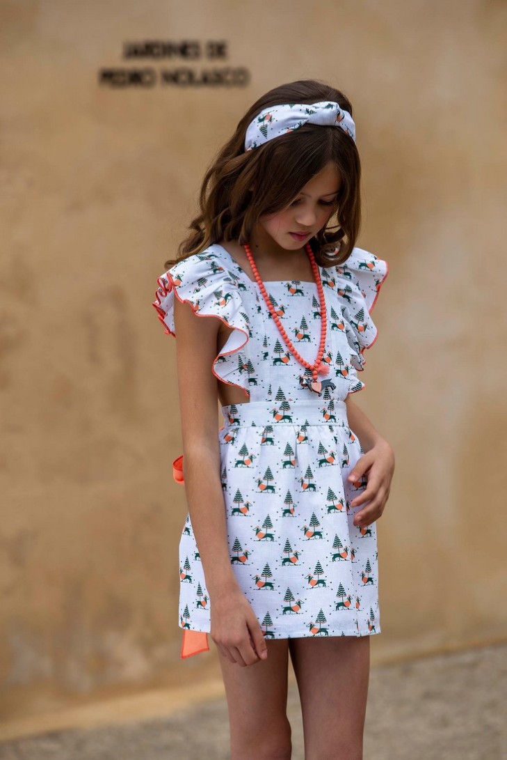 VESTIDO PICHI TECKEL. KIDS CHOCOLATE.VERANO 22.