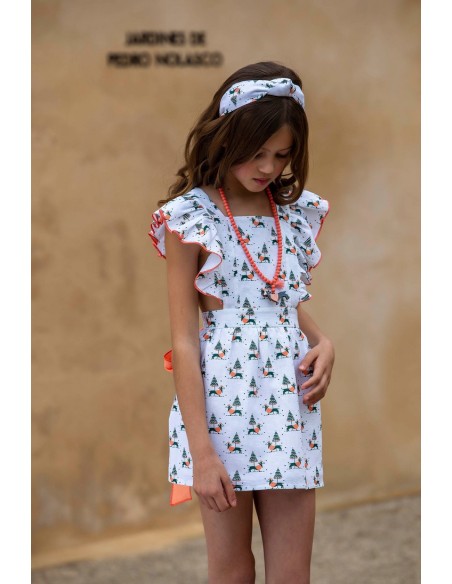 VESTIDO PICHI TECKEL. KIDS CHOCOLATE.VERANO 22.