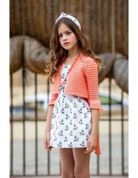 VESTIDO PICHI TECKEL. KIDS CHOCOLATE.VERANO 22.