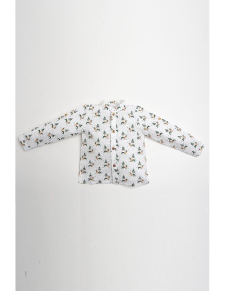 CAMISA BABY TECKEL. KIDS CHOCOLATE.VERANO22.