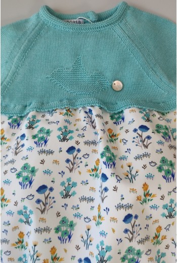 PELELE NIÑO "SPRING LOVER" DE PANGASA BABY, TURQUESA. VERANO 22. 2