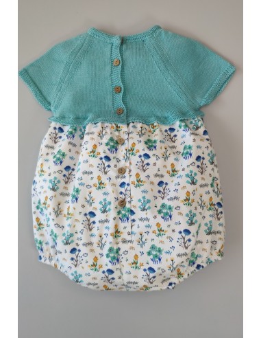 PELELE NIÑO "SPRING LOVER" DE PANGASA BABY, TURQUESA. VERANO 22.