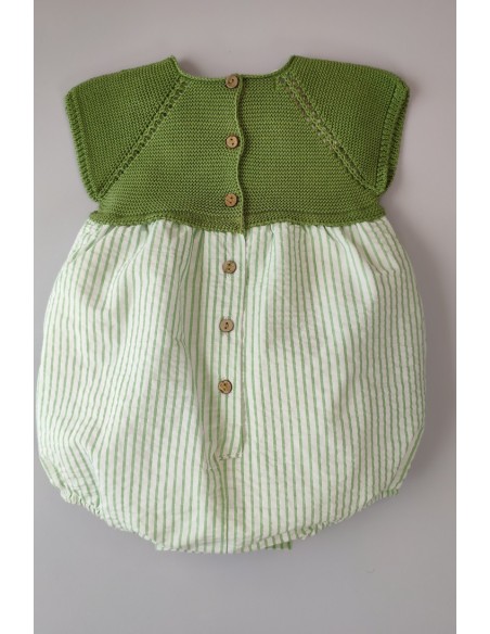 PELELE NIÑO "SWEET OLIVE" DE PANGASA BABY, VERDE OLIVA. VERANO 22.
