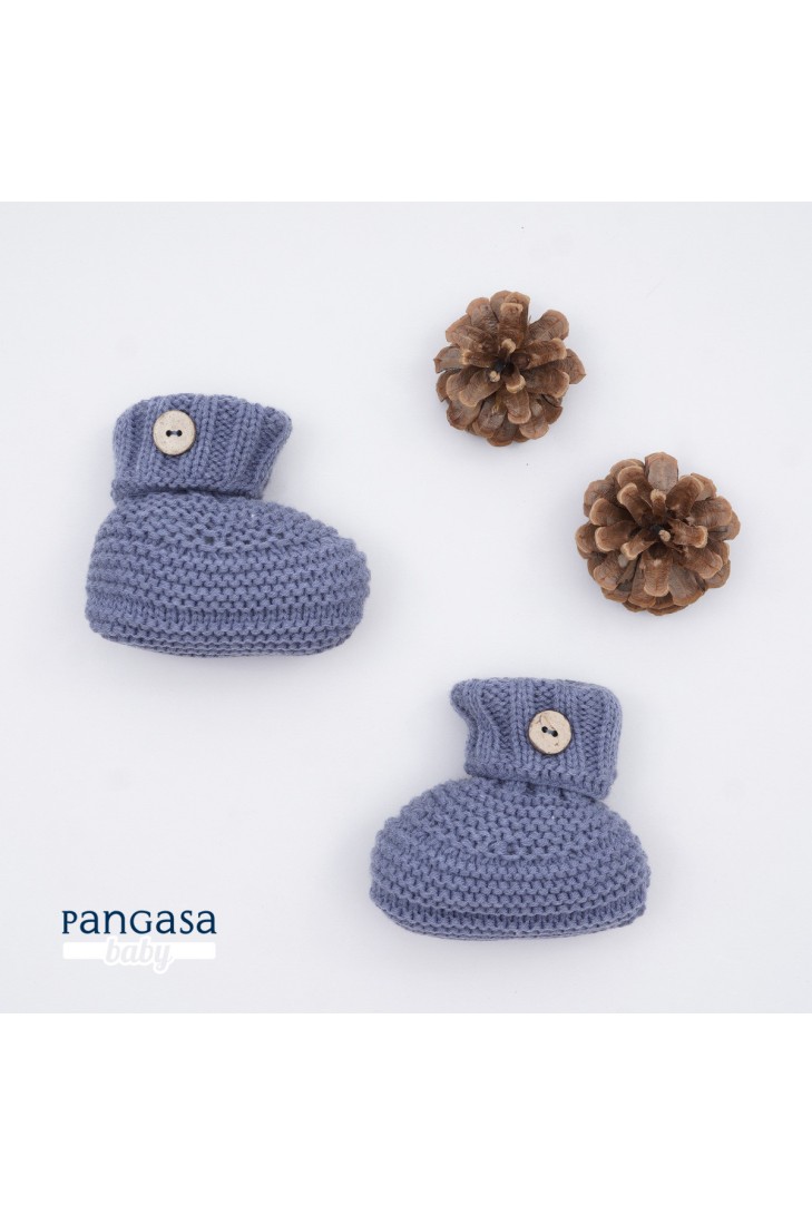 BOTITA UNISEX DE PANGASA BABY,PETRÓLEO. PUNTO GRUESO. INVIERNO 22.
