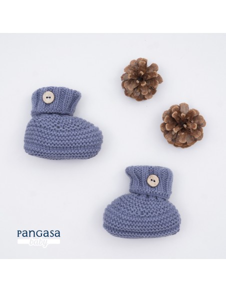 BOTITA UNISEX DE PANGASA BABY,PETRÓLEO. PUNTO GRUESO. INVIERNO 22.