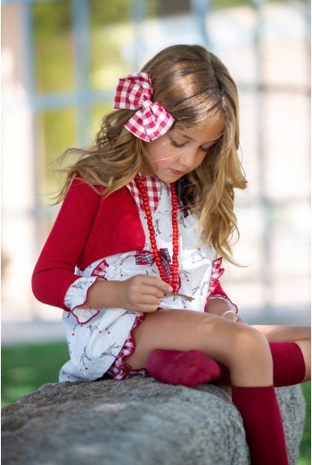 CHAQUETA ROJA DÁLMATA. KID'S CHOCOLATE.INVIERNO 22. 2