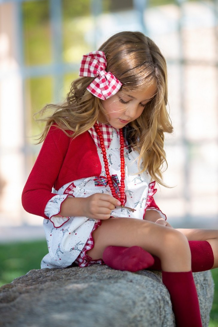 CHAQUETA ROJA DÁLMATA. KID'S CHOCOLATE.INVIERNO 22.