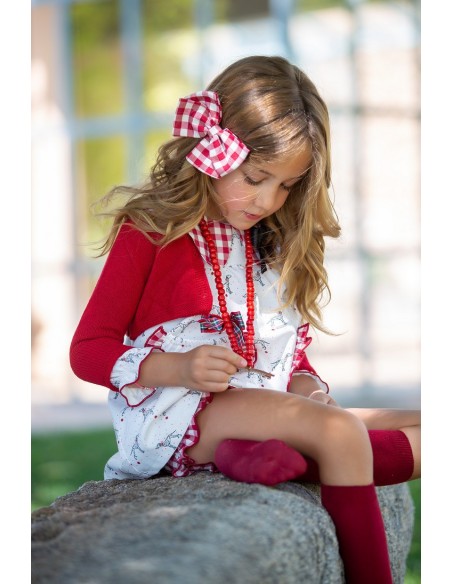 CHAQUETA ROJA DÁLMATA. KID'S CHOCOLATE.INVIERNO 22.