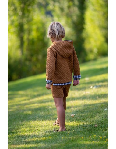 SUDADERA GUATEADO CARAMELO NIÑO, OSOS POLARES.KID'S CHOCOLATE. INVIERNO 22.