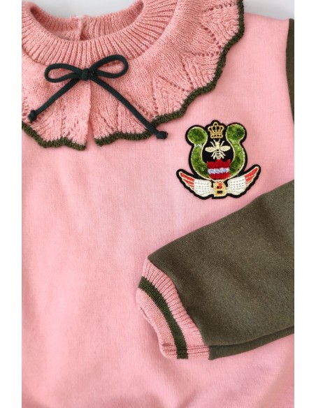 SUDADERA VERDE/ROSA, GLASGOW. INVIERNO 22.