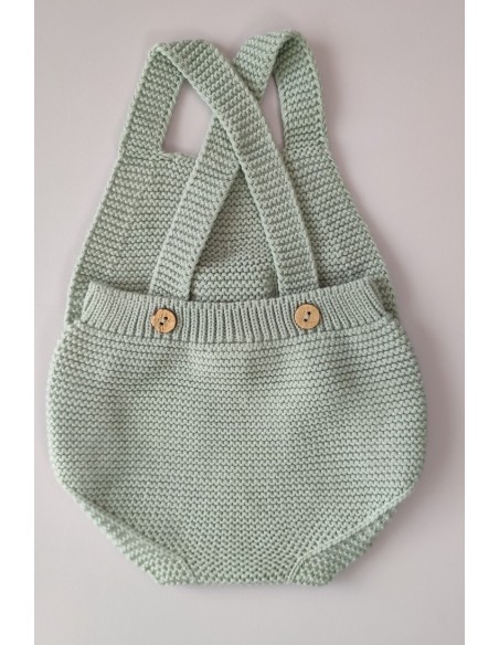 PETO BOLSILLO UNISEX DE PANGASA BABY, VERDE EMPOLVADO. INVIERNO 22.