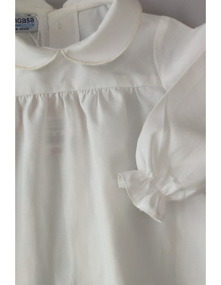BLUSA VIELLA UNISEX DE PANGASA BABY, MARFIL. INVIERNO 22.