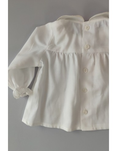 BLUSA VIELLA UNISEX DE PANGASA BABY, MARFIL. INVIERNO 22.