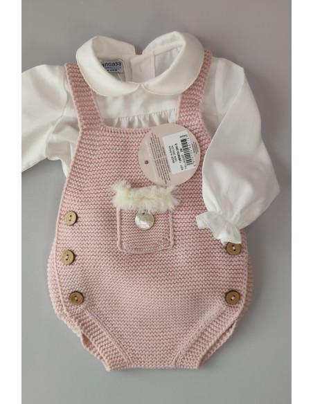 BLUSA VIELLA UNISEX DE PANGASA BABY, MARFIL. INVIERNO 22.