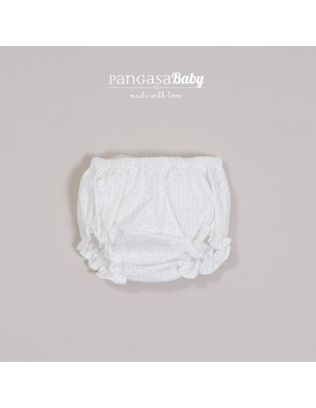 BRAGA VESTIDO LUNARES DE PANGASA BABY, ROSA EMPOLVADO. VERANO 23.