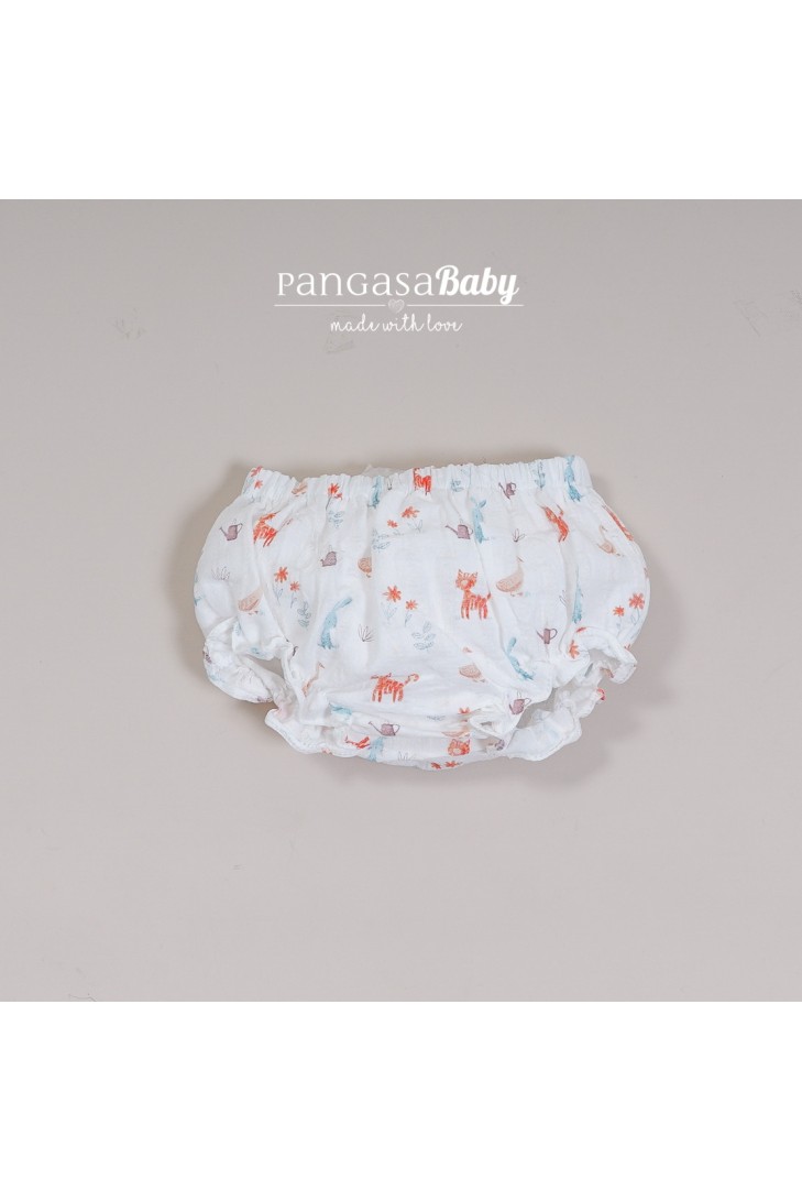 BRAGA VESTIDO TIGRE DE PANGASA BABY, MANDARINA. VERANO 23.