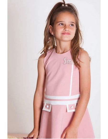 VESTIDO ROSA EVASÉ, VINTAGE. VERANO 23.